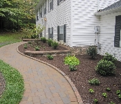Front Paver Walkway and Front Steps, Harwood